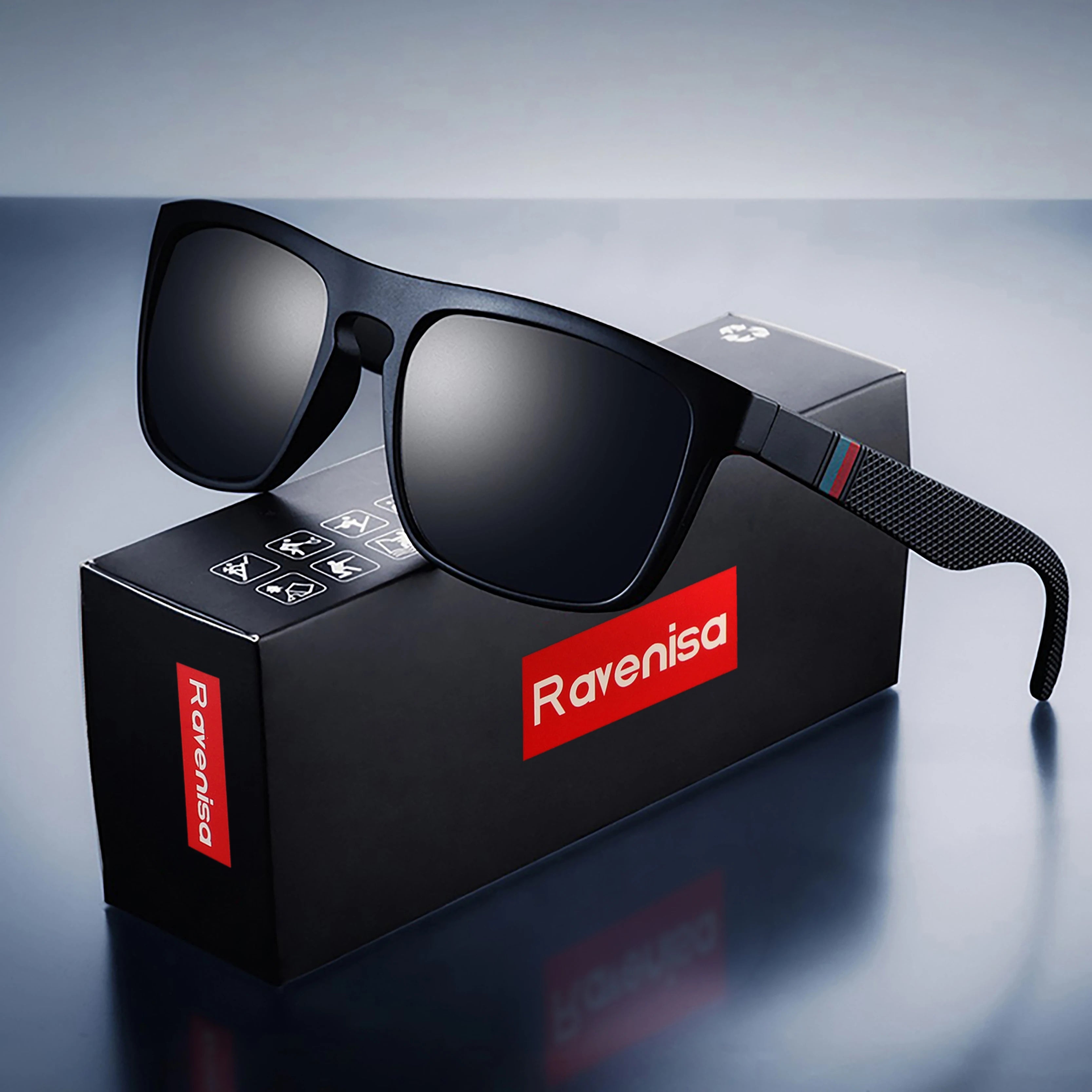 Fashion Square Vintage Polarized Sunglasses Men Women Retro Driving Fishing  Sun Glasses UV400 Eyewear