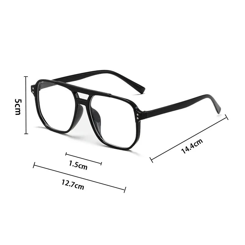 Vintage Men Women Big Sunglasses Unisex